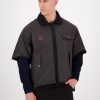 Men Swanndri NZ Oilskin Jackets & Vests | Men'S 3/4 Sleeve Brown Oilskin Jacket