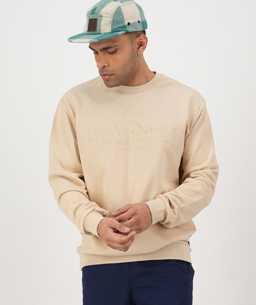 Men Swanndri NZ Fleece Tops | Men'S Mulford Fleece Crew