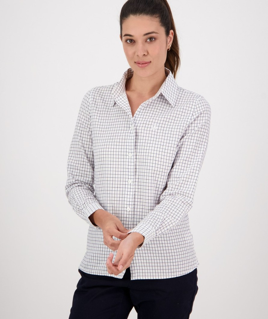 Women Swanndri NZ Long Sleeve Shirts | Women'S Rosedale Long Sleeve Shirt