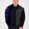 Men Swanndri NZ Oilskin Jackets & Vests | Men'S Foxton Oilskin Vest With Wool Lining