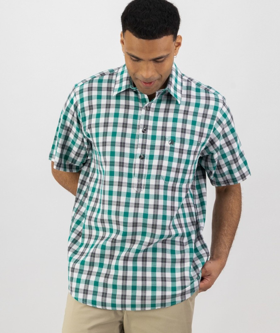 Men Swanndri NZ Short Sleeve Shirts | Men'S Paihia Short Sleeve Shirt