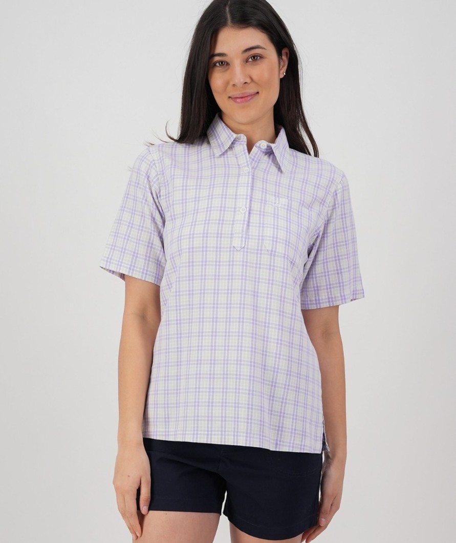 Women Swanndri NZ Short Sleeve Shirts | Women'S Tasman Short Sleeve Shirt