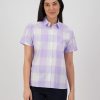 Women Swanndri NZ Short Sleeve Shirts | Women'S Manaia Short Sleeve Shirt