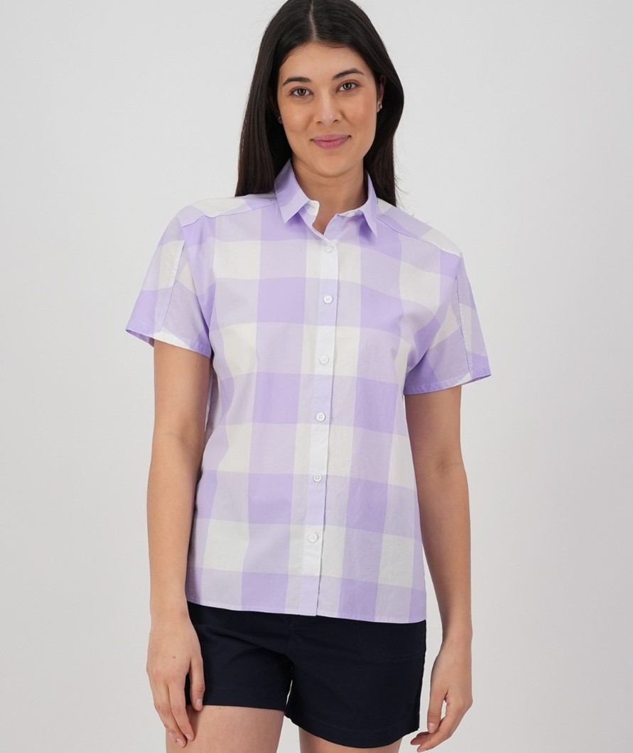 Women Swanndri NZ Short Sleeve Shirts | Women'S Manaia Short Sleeve Shirt