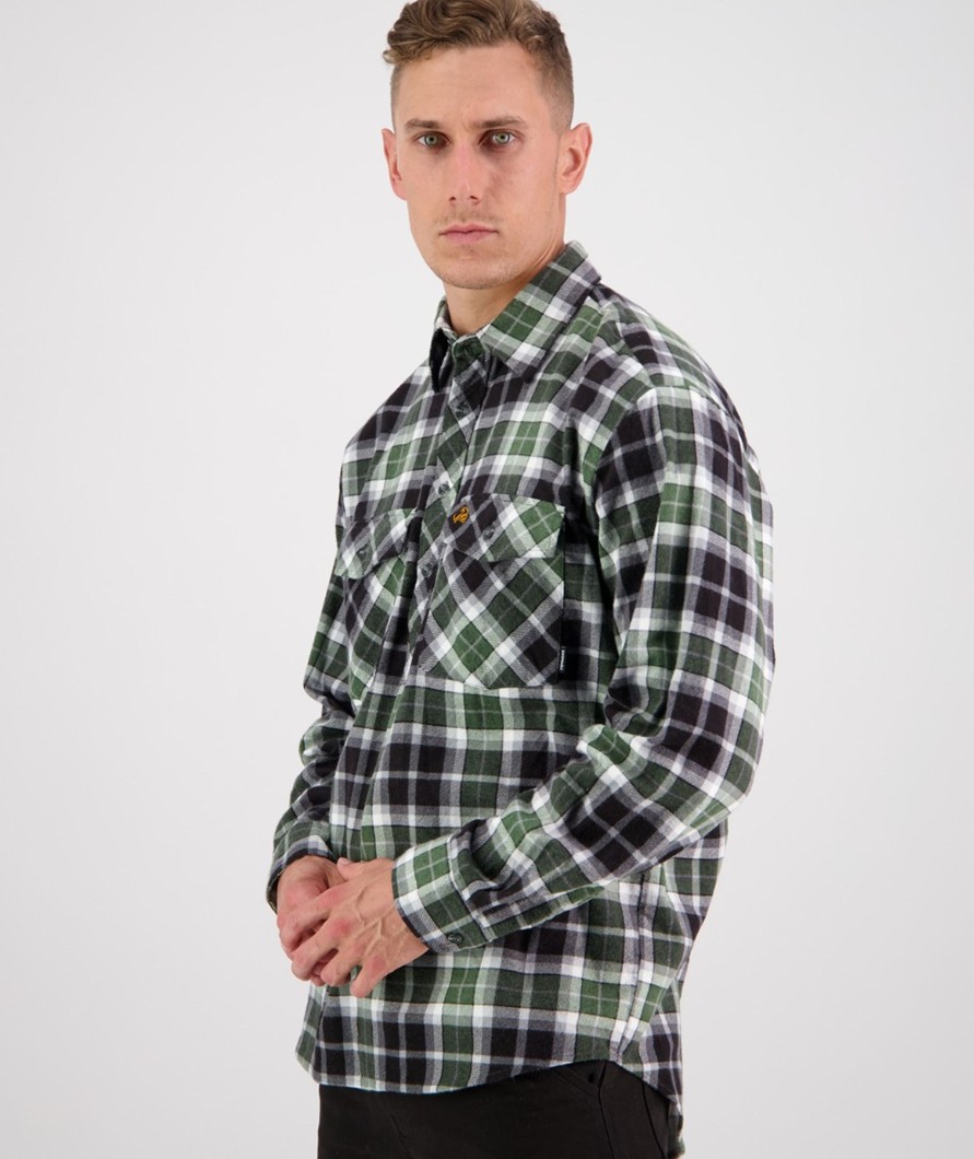 Men Swanndri NZ Long Sleeve Shirts | Men'S Egmont Long Sleeve Shirt - Twin Pack