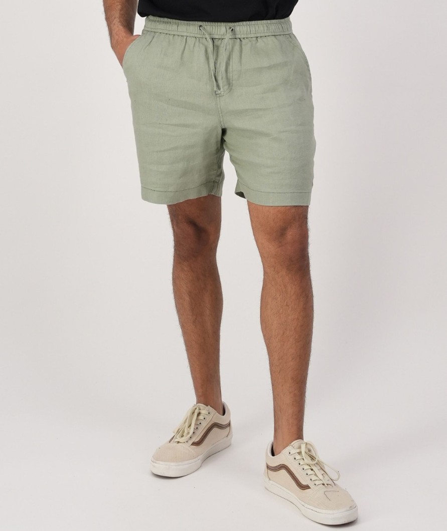 Men Swanndri NZ Shorts | Men'S Neville Linen Short