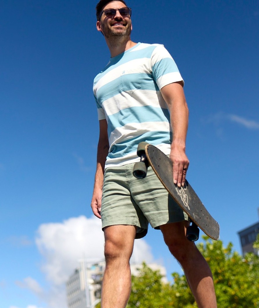 Men Swanndri NZ Shorts | Men'S Neville Linen Short