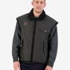 Men Swanndri NZ Oilskin Jackets & Vests | Men'S Levels Oilskin Vest With Cotton Lining