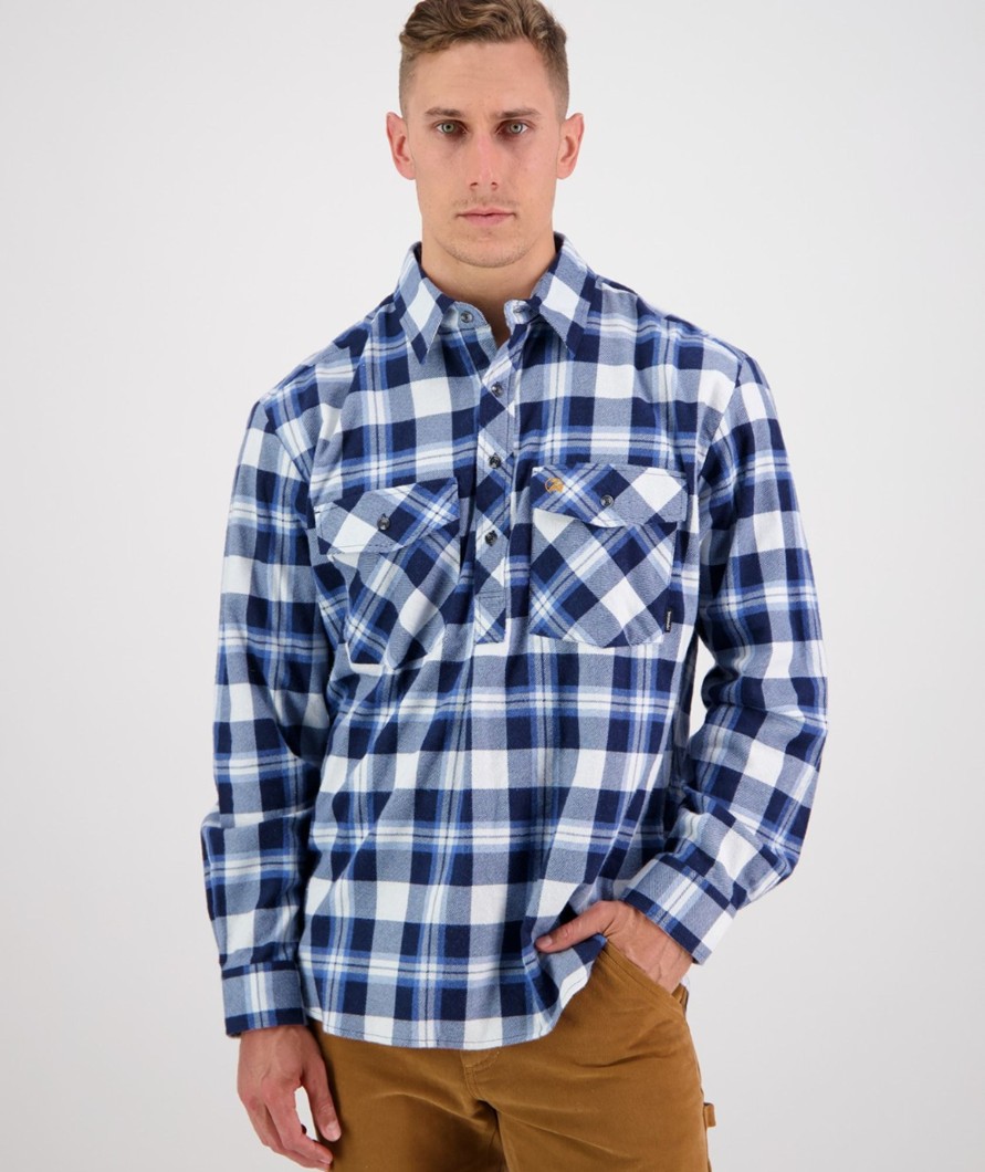 Men Swanndri NZ Long Sleeve Shirts | Men'S Egmont Long Sleeve Shirt - Twin Pack