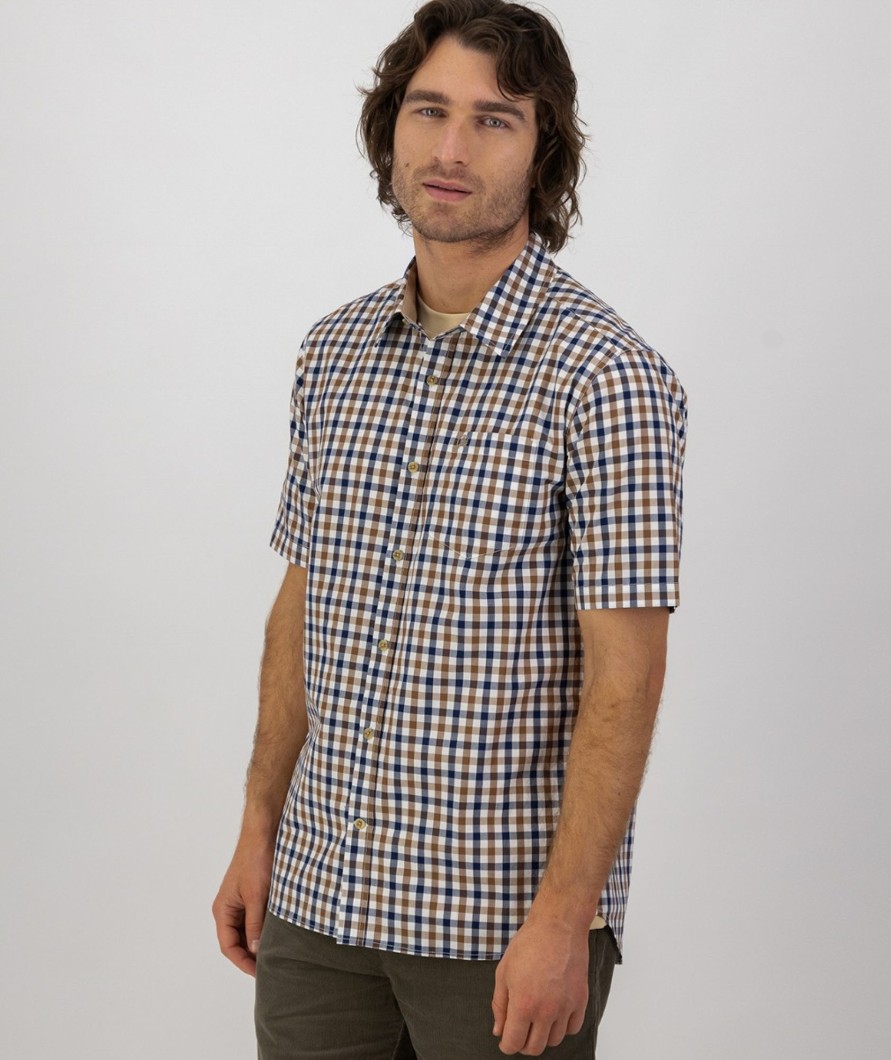 Men Swanndri NZ Short Sleeve Shirts | Men'S Moreau Short Sleeve Shirt