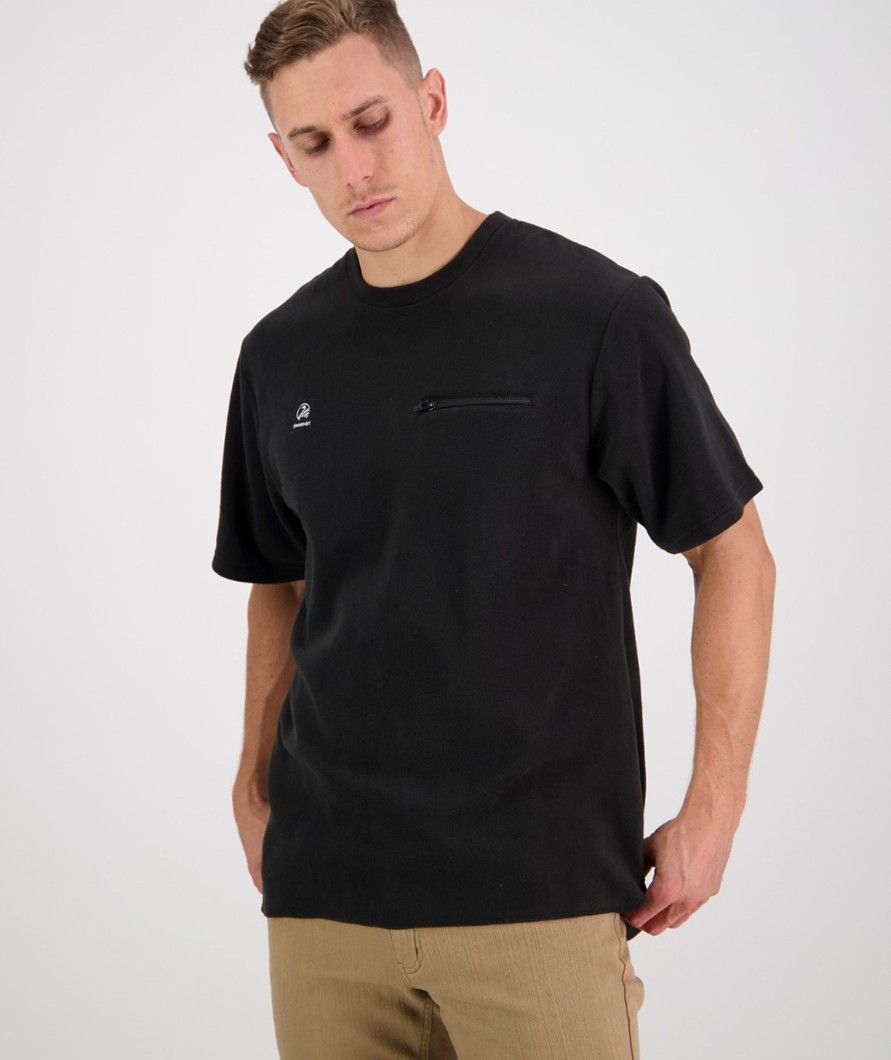 Men Swanndri NZ Fleece Tops | Men'S Catlins Fleece T Shirt