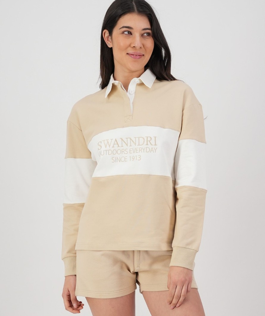 Women Swanndri NZ Long Sleeve Shirts | Women'S Redfern Long Sleeve Rugby Shirt