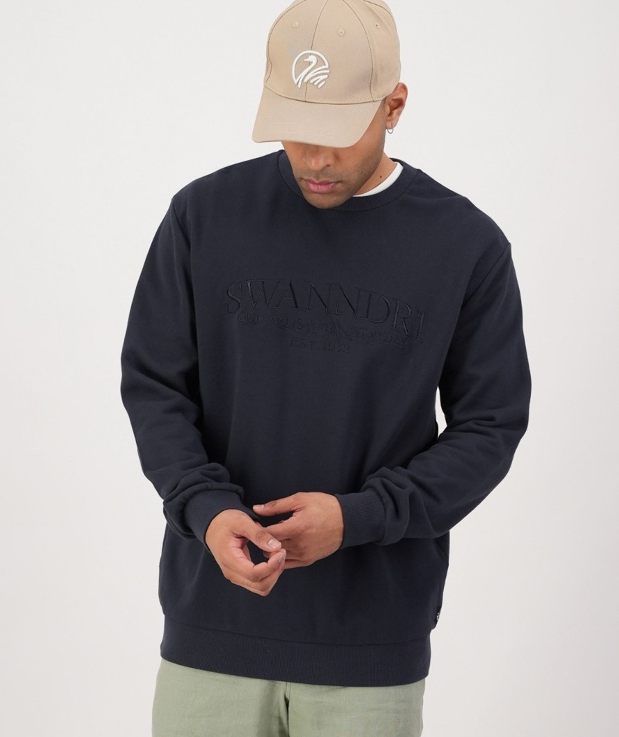 Men Swanndri NZ Fleece Tops | Men'S Mulford Fleece Crew