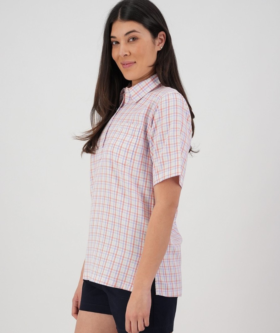 Women Swanndri NZ Short Sleeve Shirts | Women'S Tasman Short Sleeve Shirt