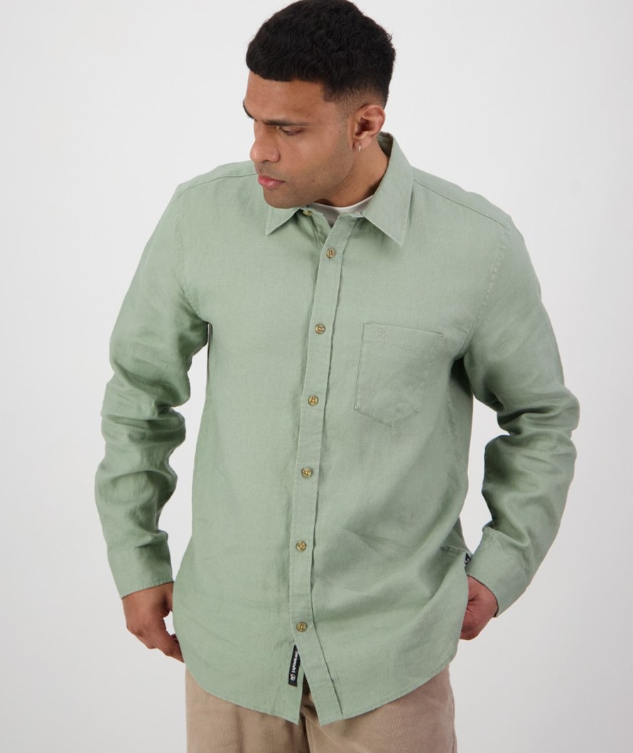 Men Swanndri NZ Long Sleeve Shirts | Men'S Nolan Long Sleeve Linen Shirt