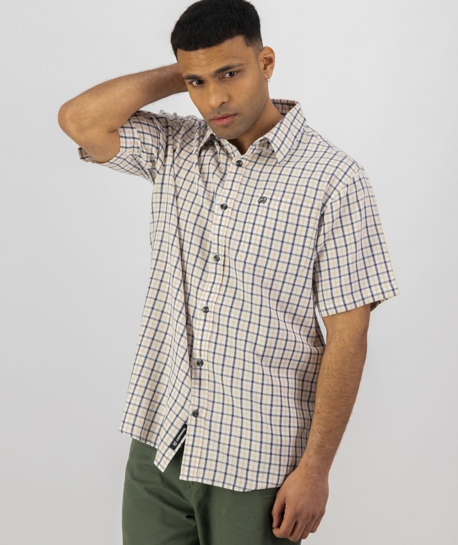 Men Swanndri NZ Short Sleeve Shirts | Men'S Russell Short Sleeve Shirt