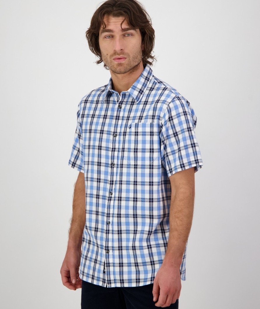 Men Swanndri NZ Short Sleeve Shirts | Men'S Russell Short Sleeve Shirt