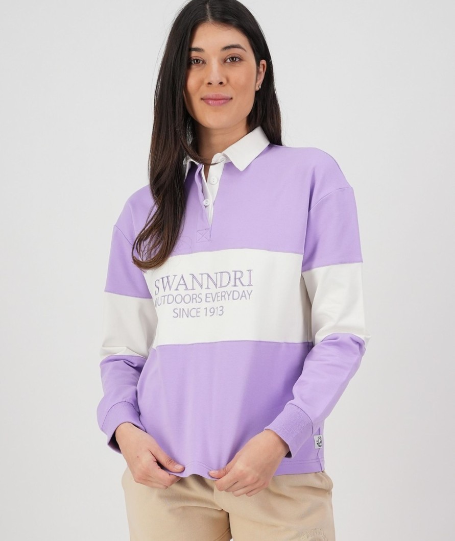 Women Swanndri NZ Long Sleeve Shirts | Women'S Redfern Long Sleeve Rugby Shirt