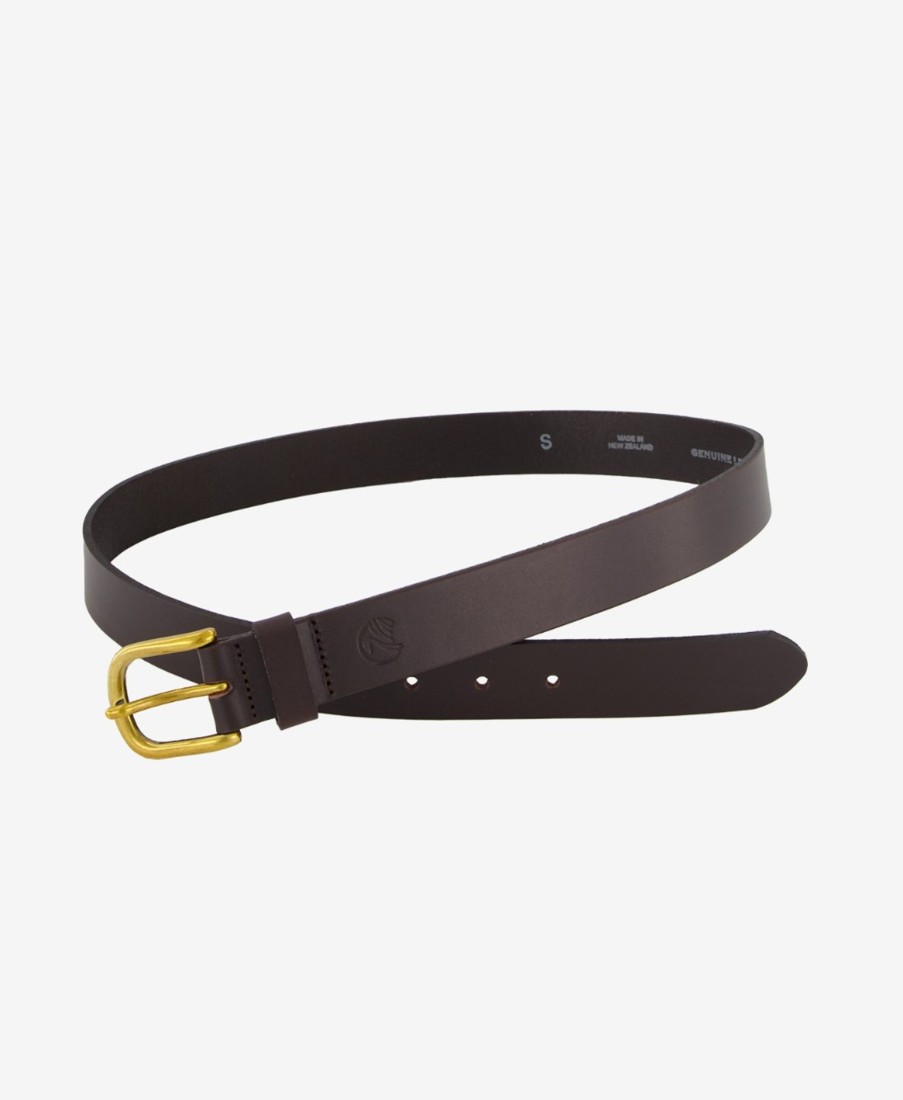 Accessories Swanndri NZ | Women'S Eden Leather Belt - 30Mm Wide