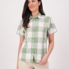 Women Swanndri NZ Short Sleeve Shirts | Women'S Manaia Short Sleeve Shirt