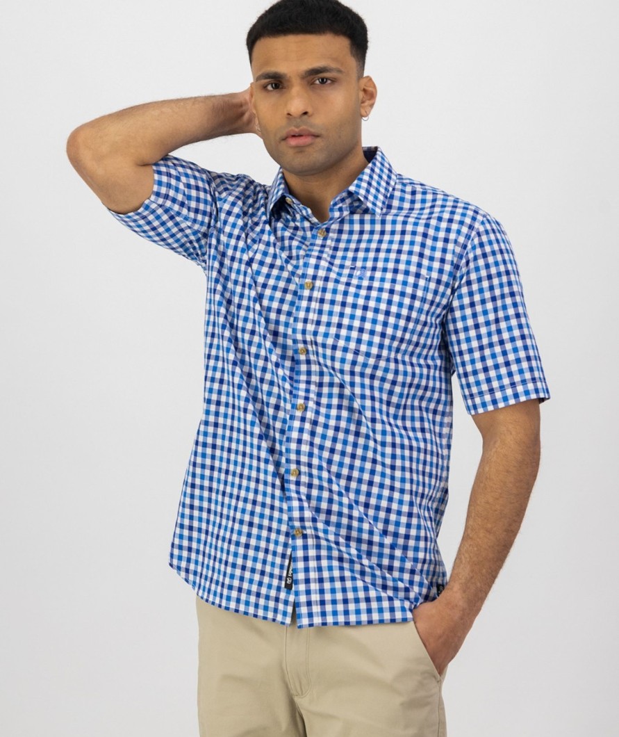 Men Swanndri NZ Short Sleeve Shirts | Men'S Moreau Short Sleeve Shirt